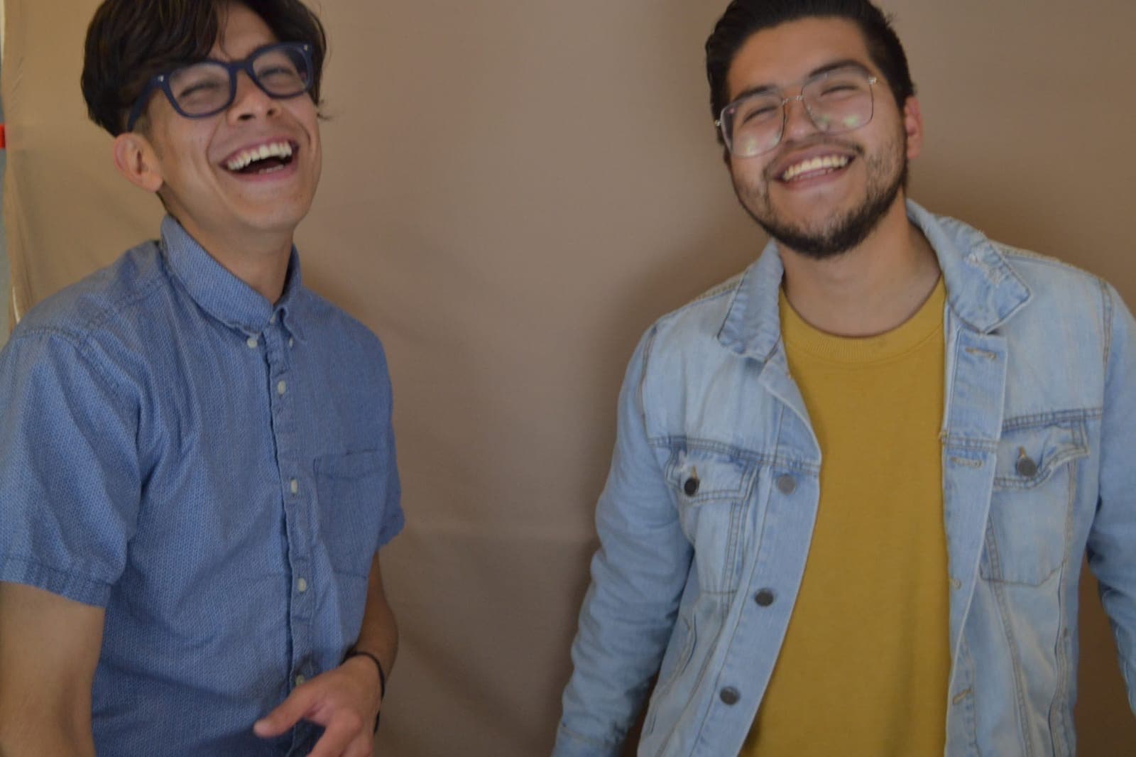 Foto de Carlos y Yoshua cuando trabajaban juntos