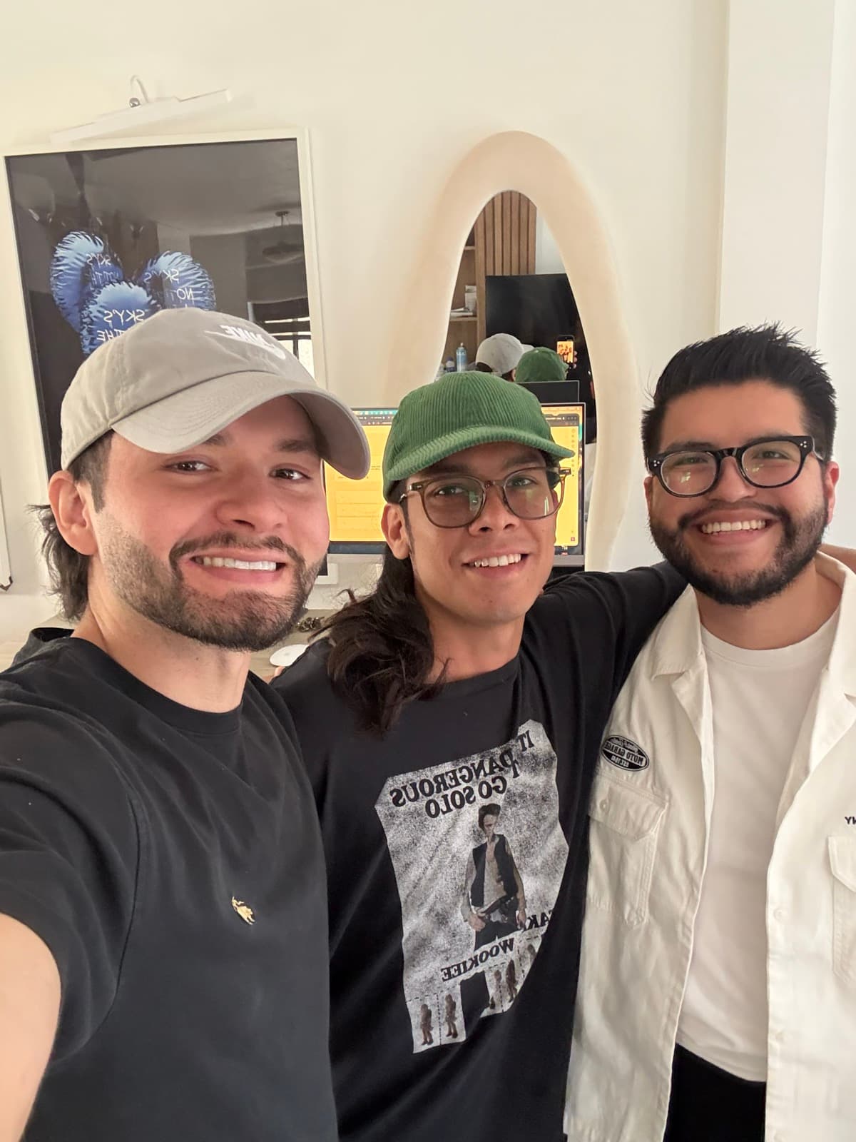 Foto de los tres fundadores de watsi juntos